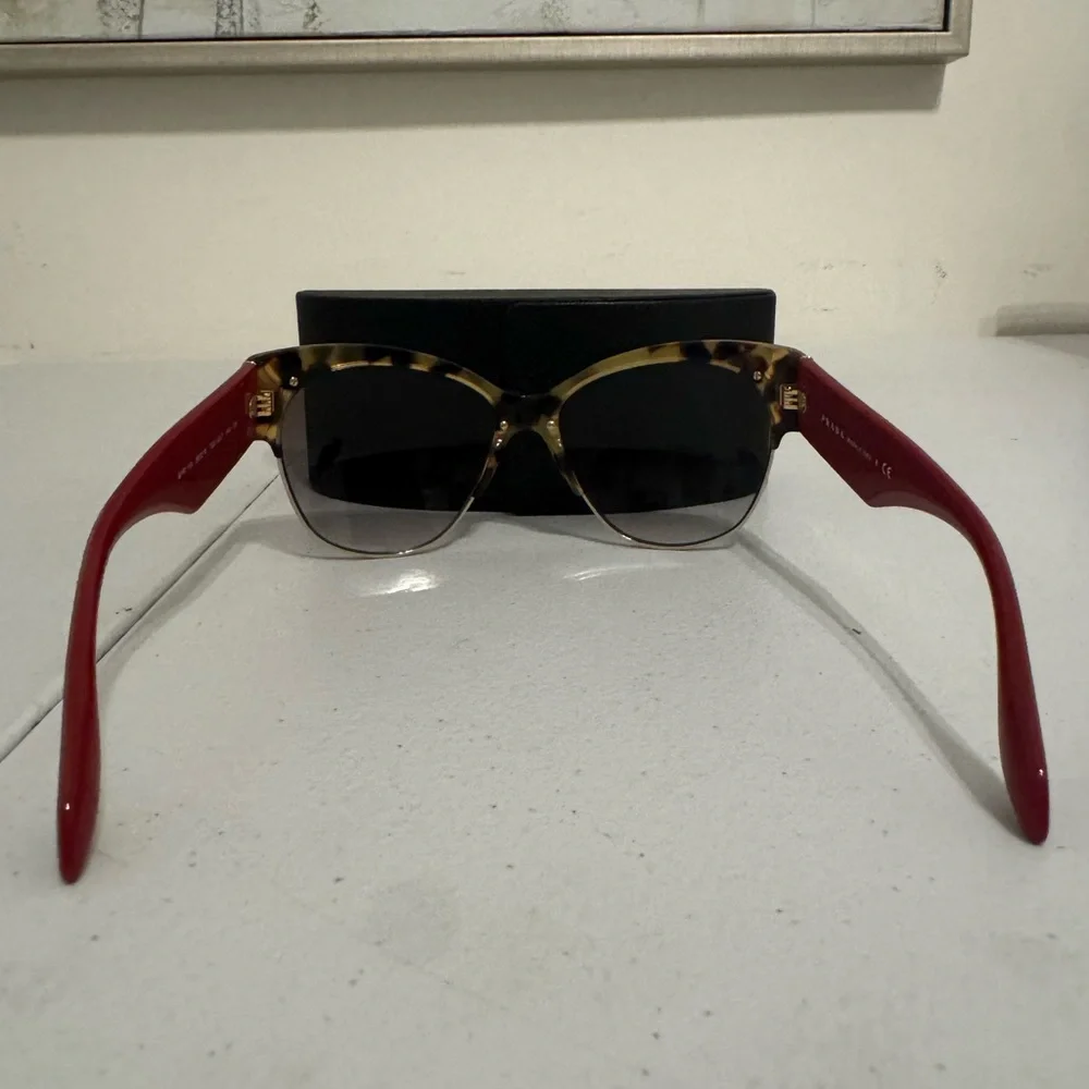 PRADA PR 11RS 7S00A7 - MEDIUM HAVANA 56/16/140 - Picture 4 of 7